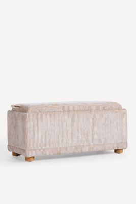 Celine Corduroy Small Storage Ottoman