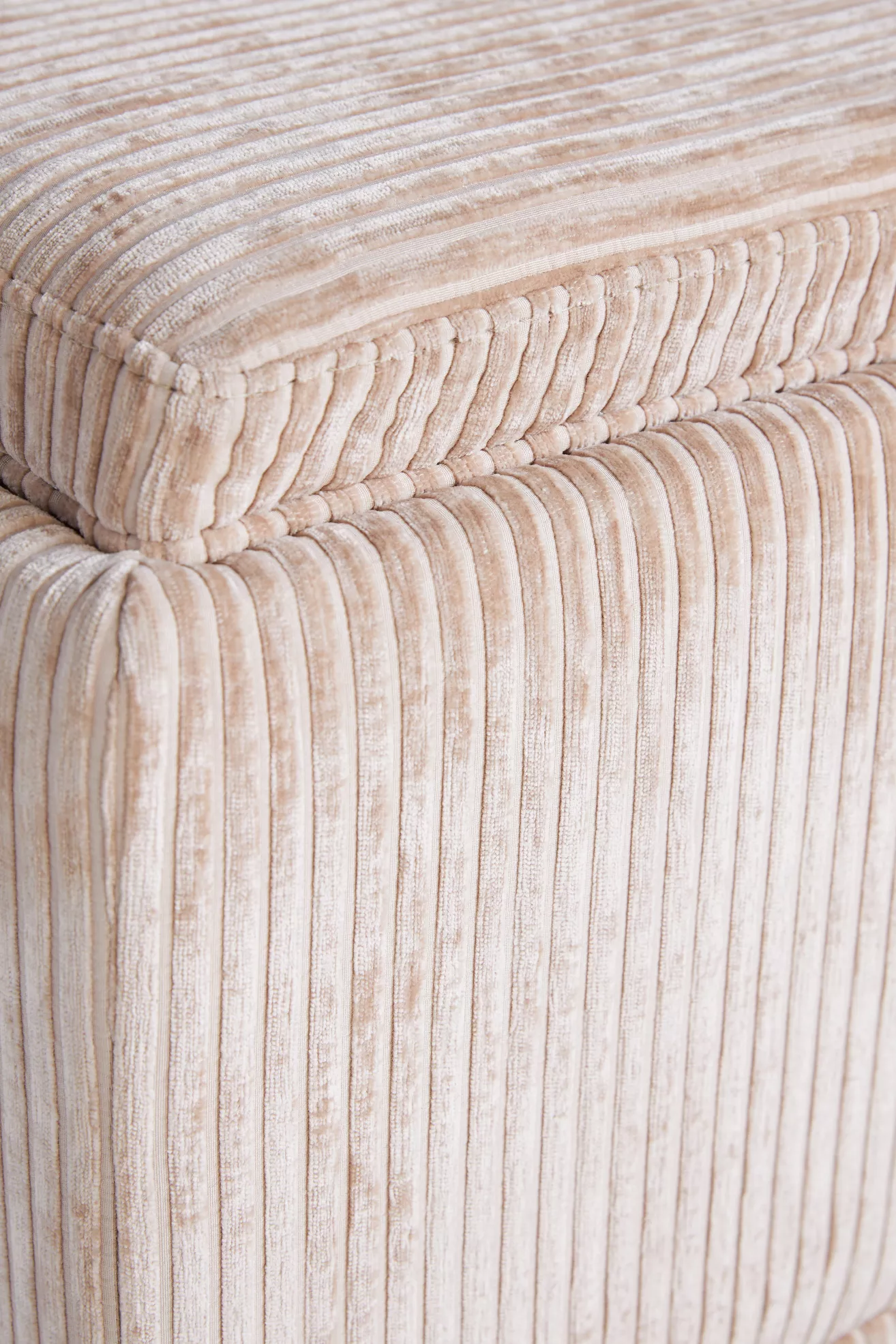 Celine Corduroy Small Storage Ottoman - Anthropologie