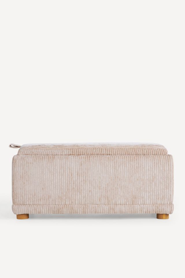 Celine Corduroy Small Storage Ottoman #4