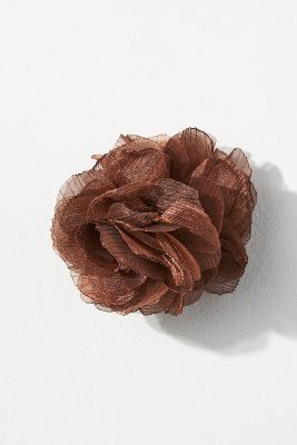 By Anthropologie Rosette Hair Claw Clip In Brown