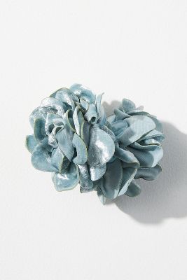 By Anthropologie Rosette Hair Claw Clips, Set Of 2 In Blue
