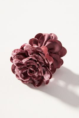 By Anthropologie Rosette Hair Claw Clip In Purple