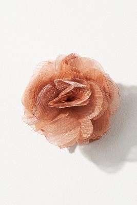 By Anthropologie Rosette Hair Claw Clip In Orange