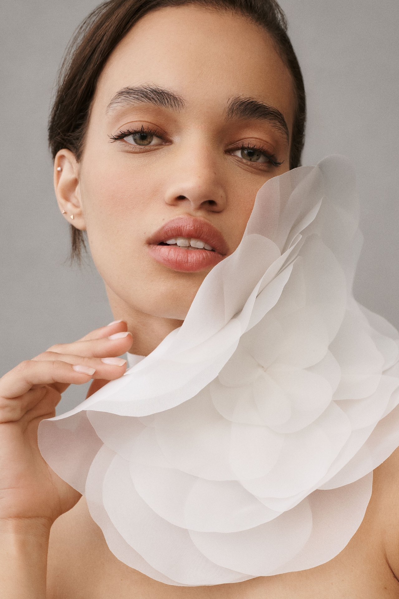 Cynthia Rowley Oversized Organza Flower Tie