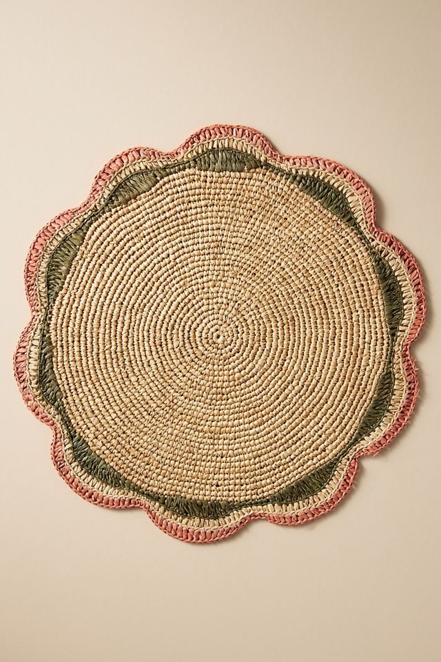 Handwoven Garden Party Placemat #1