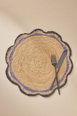 Payton James Garden Party Placemat In Blue