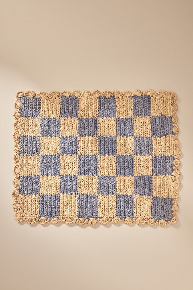 Payton James Handwoven Checkered Placemat #1