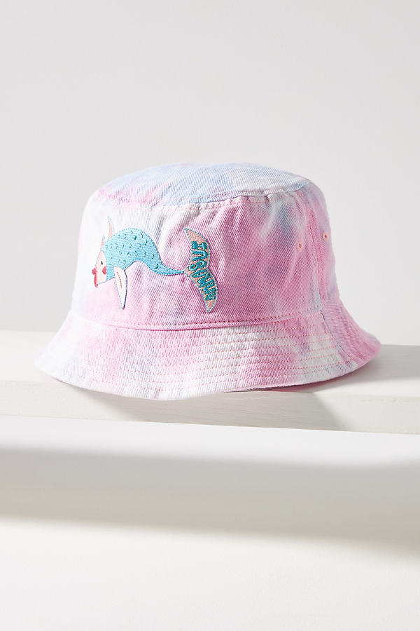 Shop Anna Sui Patch Tie-dye Bucket Hat In Pink