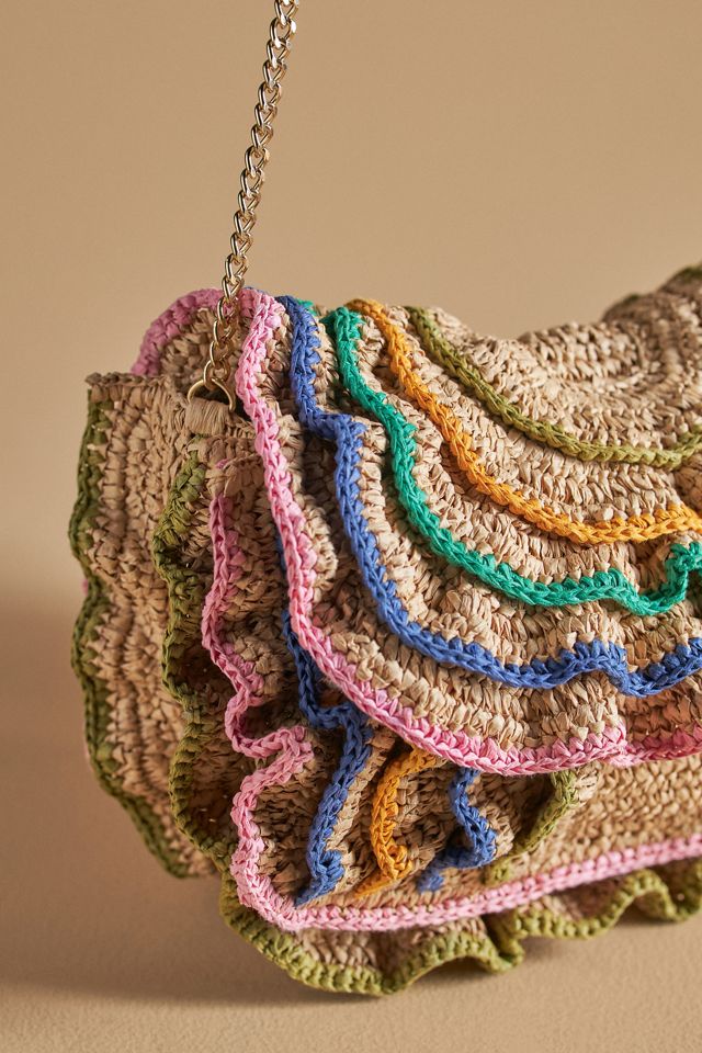 Multicolor Ruffle Clutch #2