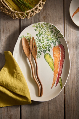 Heirloom Carrot Ceramic Serving Platter