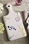 Painted Floral Ceramic Serving Board