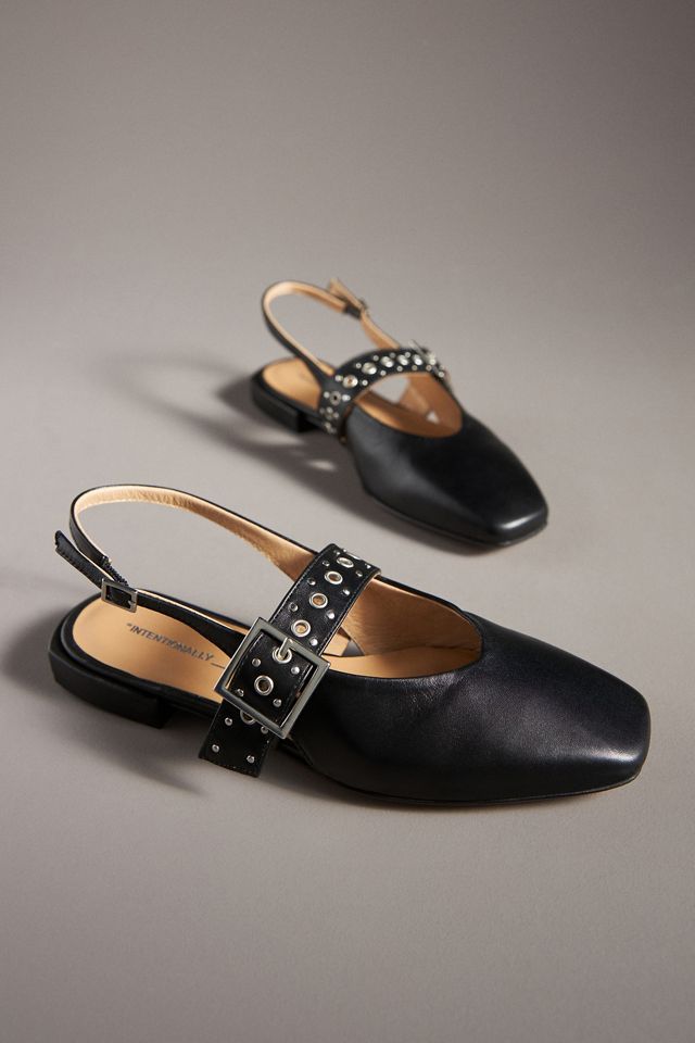 Intentionally Blank Pearl Slingback Flats #2