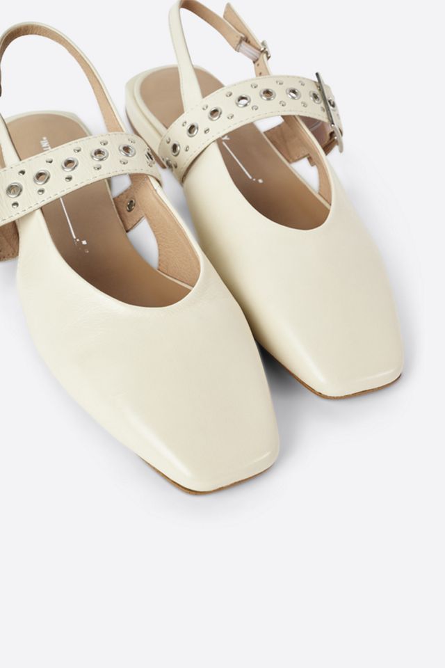 Intentionally Blank Pearl Slingback Flats #1