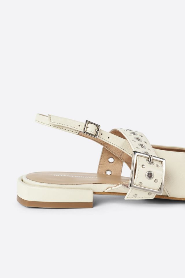 Intentionally Blank Pearl Slingback Flats #2