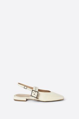 Intentionally Blank Pearl Slingback Flats