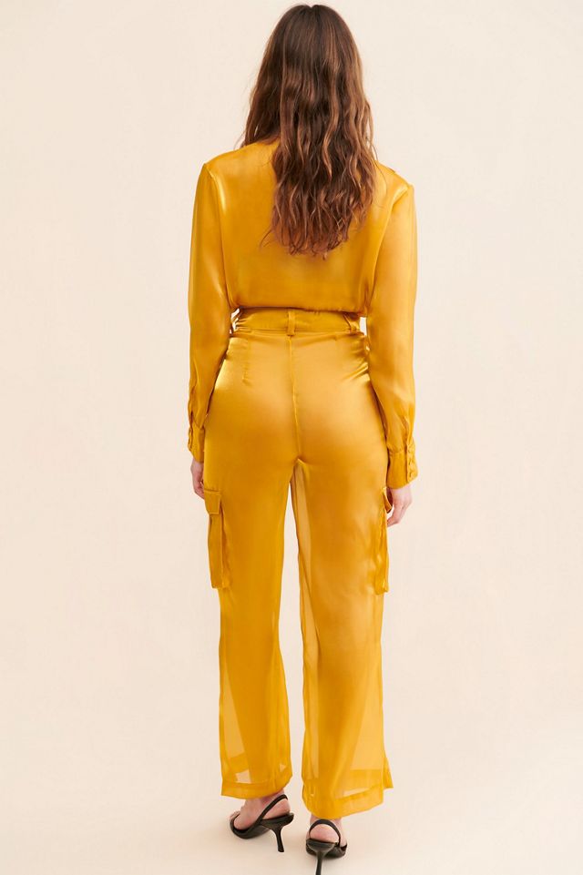 Audette Saskia Cargo Sheer Pants #1