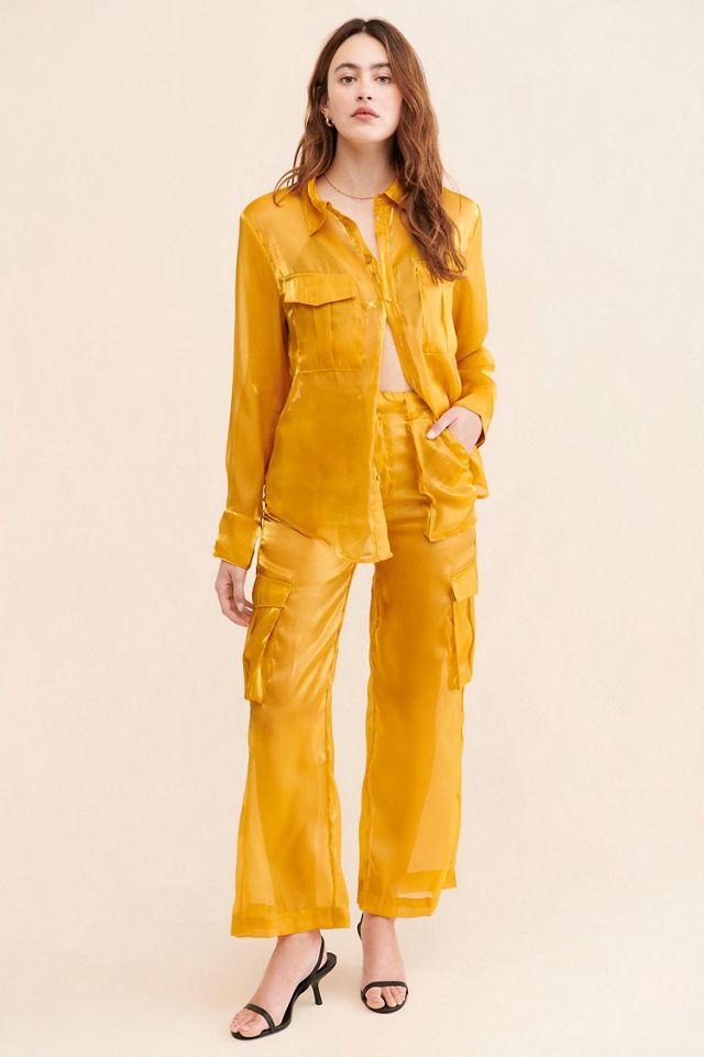 Audette Saskia Cargo Sheer Pants #3