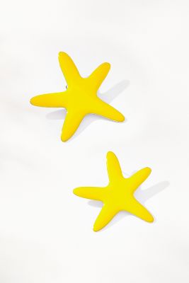 Shop Simon Miller Starfish Earrings In Yellow
