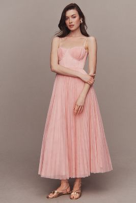 Anthropologie Let Me Be Cold Shoulder Dress Be That sold Girl Pink