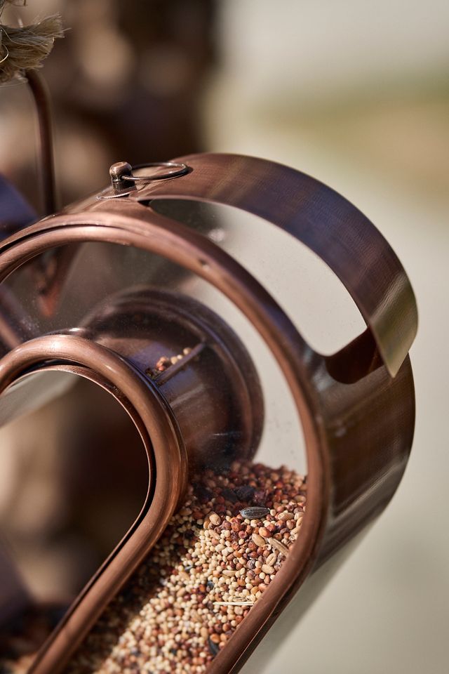 Copper Heart Bird Feeder #1
