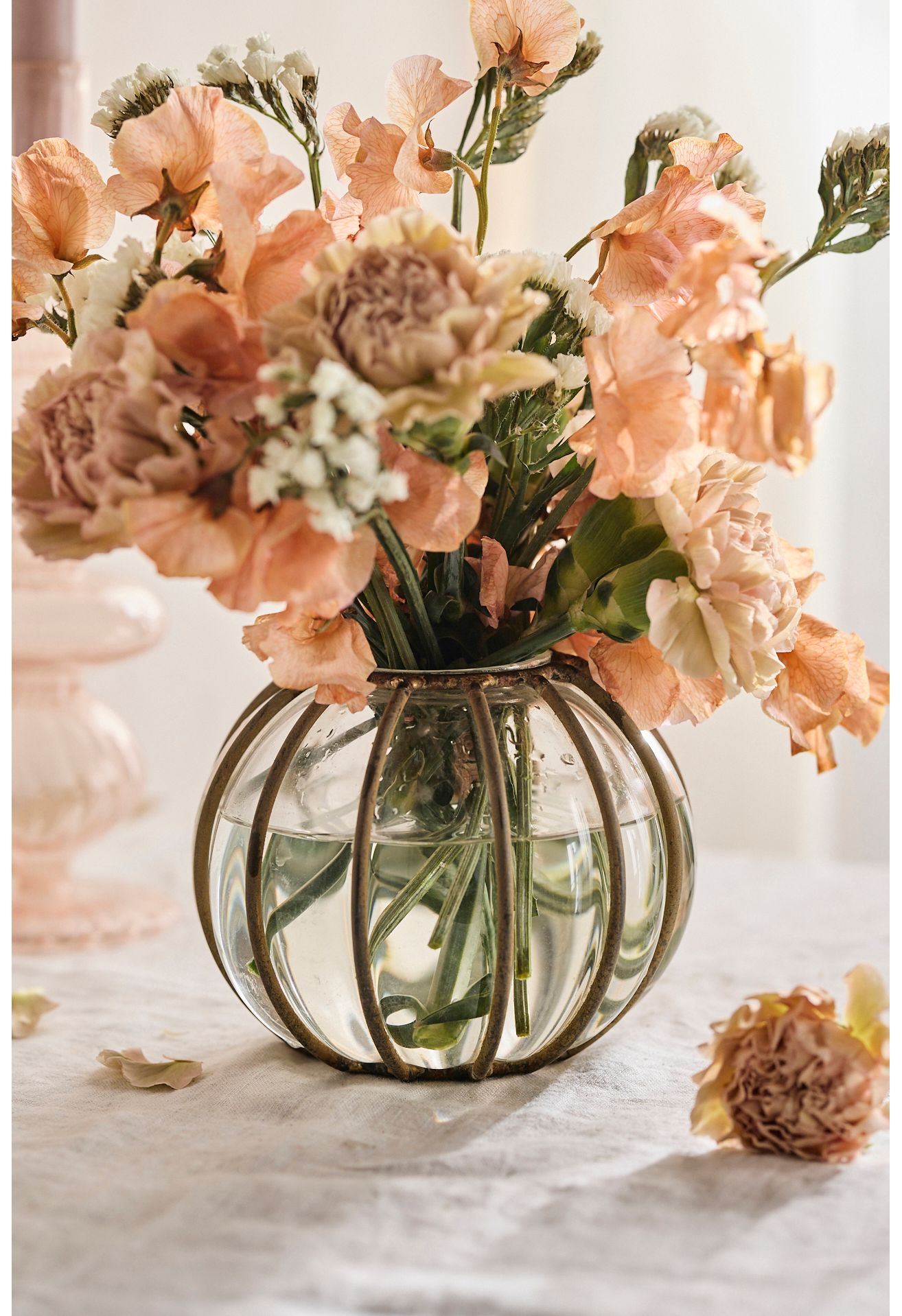Iron Stripe Glass Vase - Multi, One Size