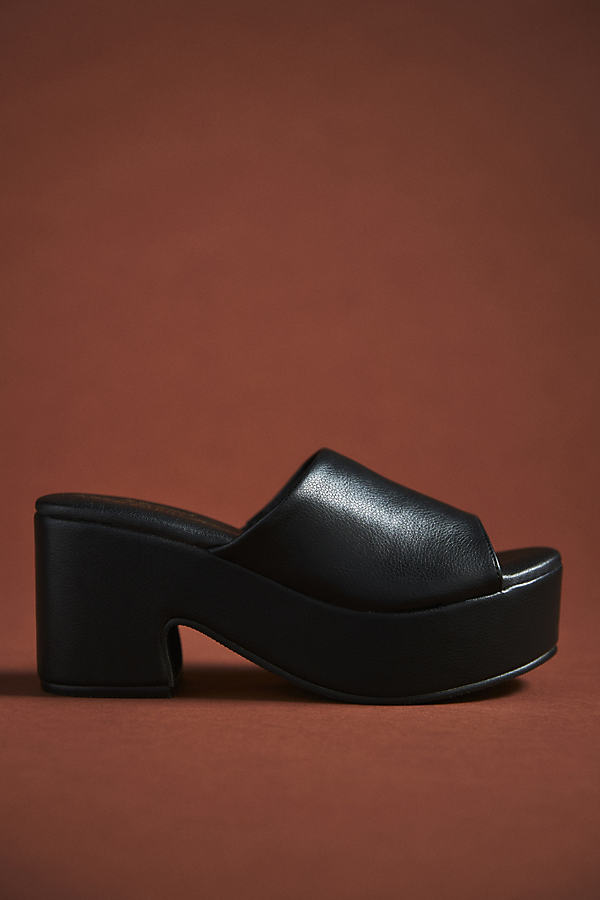 Matisse Terry Platform Heels In Black