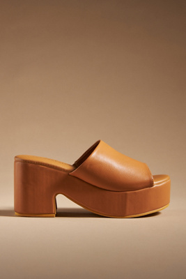 Matisse Terry Platform Heels In Yellow