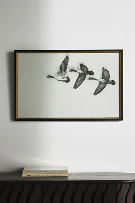 Wendover Art Group Migrant Flight 1 Wall Art In Black