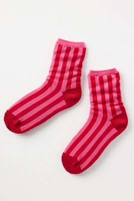 Hansel From Basel Manchester Socks In Red
