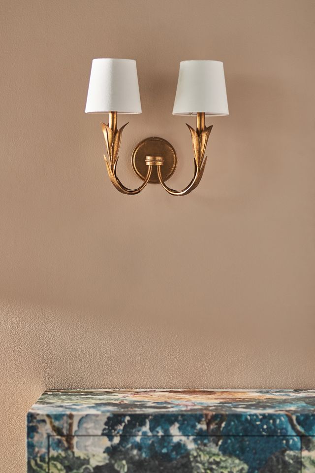 River Reed Double Sconce Wall Light #1