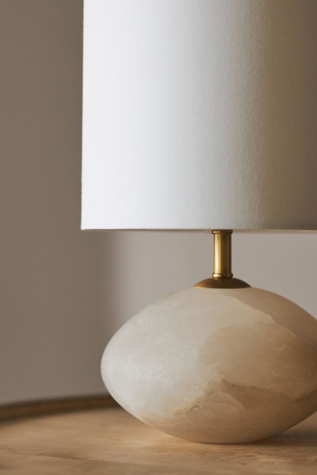Alabaster Mini Orb Table Lamp #3