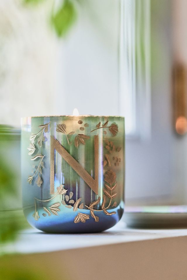 By Anthropologie Floral Night Gardenia Glass Jar Candle