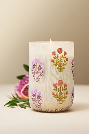 Astrid Fresh Hibiscus & Pink Guava Glass Candle