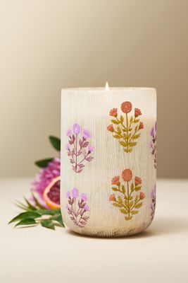 Astrid Fresh Hibiscus & Pink Guava Glass Candle