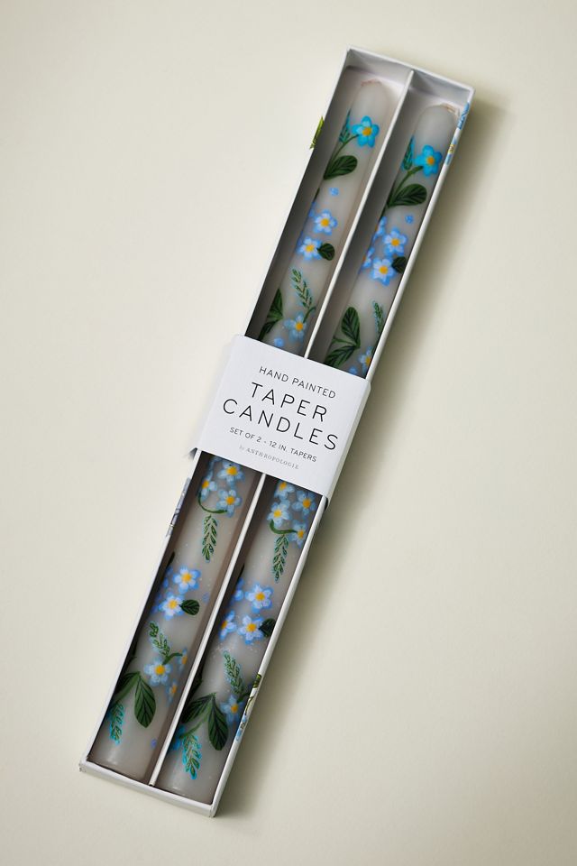 Villa Handpainted Taper Candles, Set of 2 #2