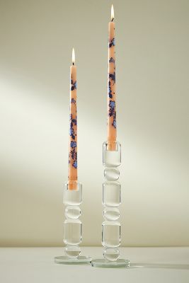 Shop Anthropologie Villa Handpainted Taper Candles, Set Of 2