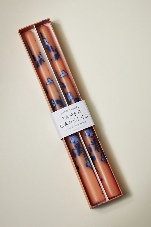 Villa Handpainted Taper Candles, Set of 2 #2
