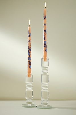 Villa Handpainted Taper Candles, Set of 2