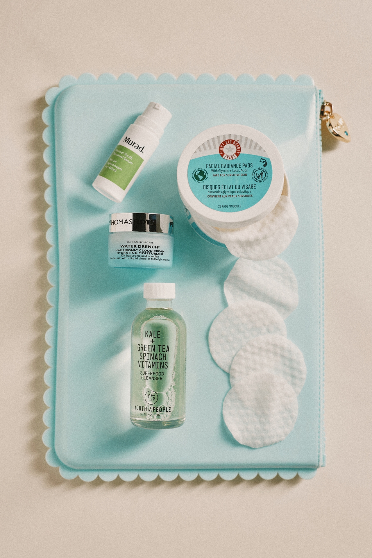 First Aid Beauty First Aid Beauty Facial Radiance Pads with Glycolic + Lactic Acids Exfoliating Pads with AHA Mini
