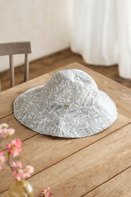 Shop Terrain Asymmetrical Brim Cotton Crusher Hat, Botanical In Multicolor