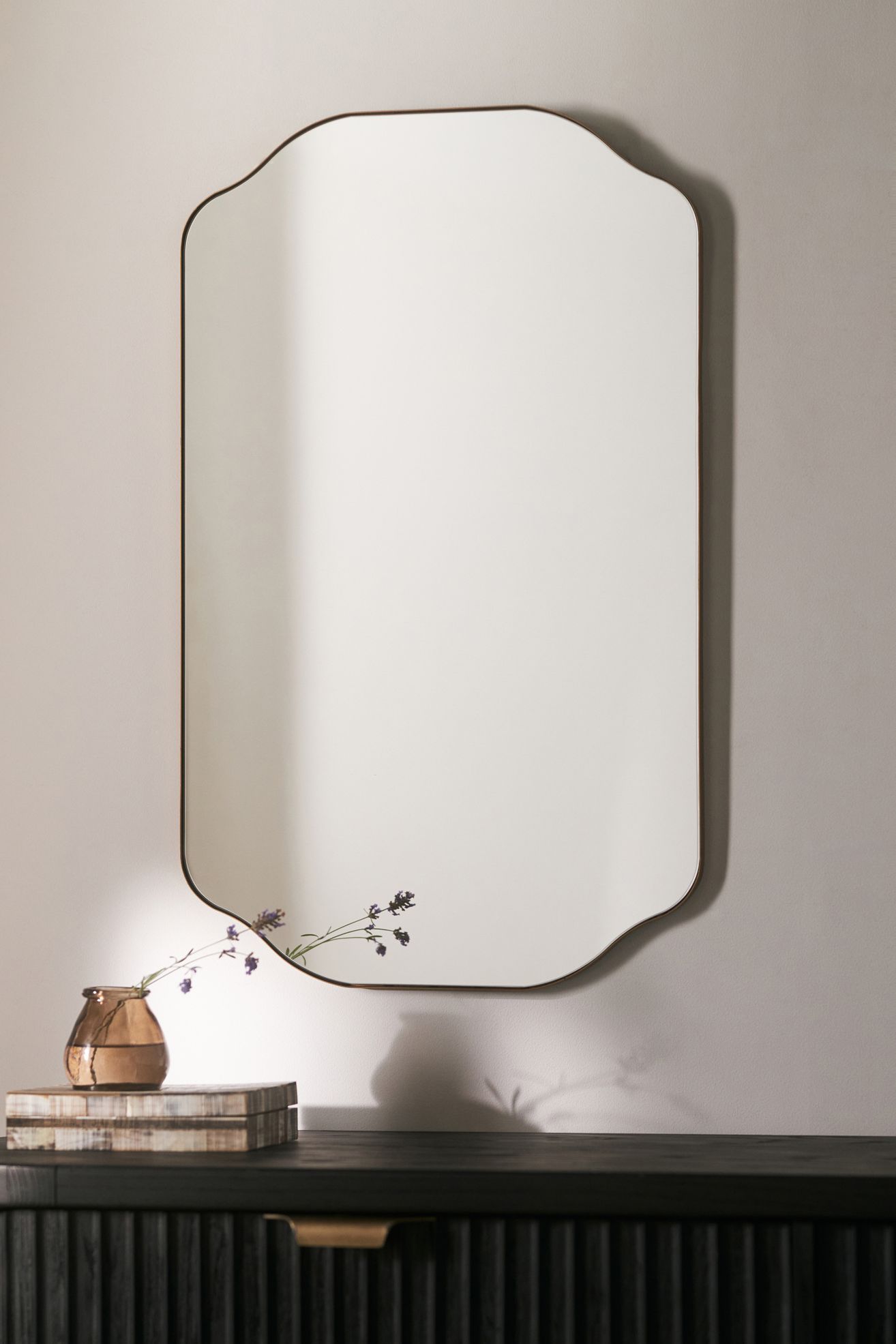 Henry Metal Wall Mirror - Gold, S