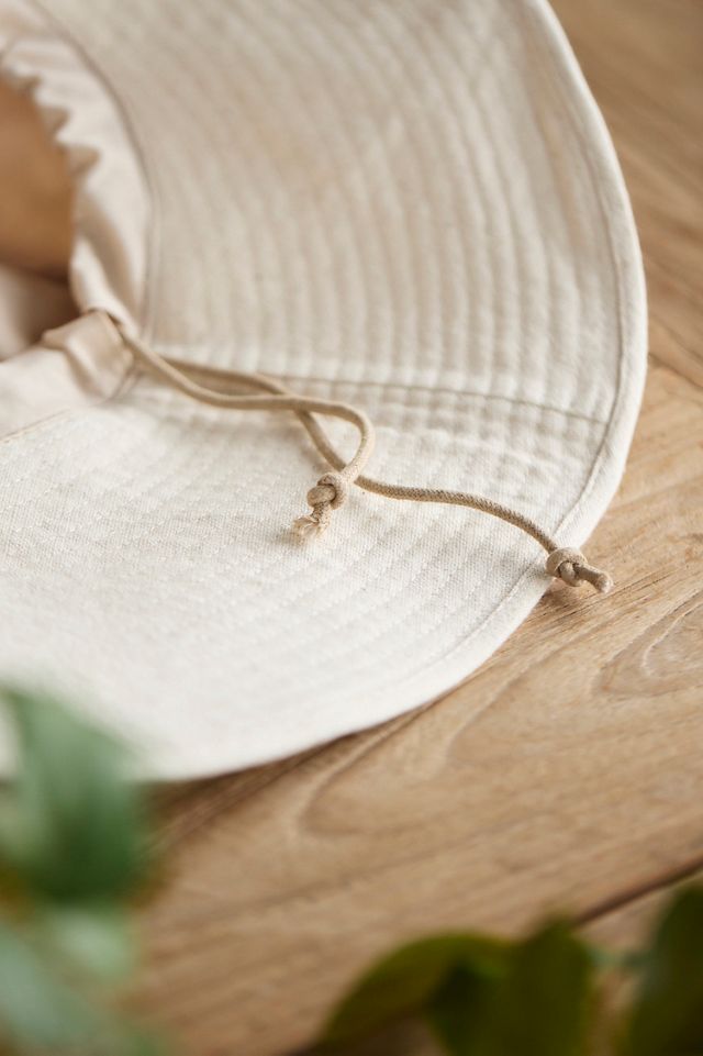 Asymmetrical Brim Cotton Crusher Hat, Solid | Terrain
