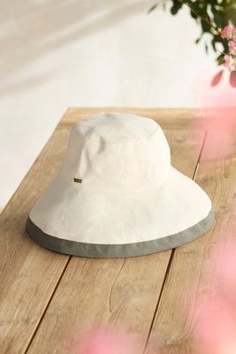 Shop Terrain Two-tone Cotton Crusher Hat In Beige