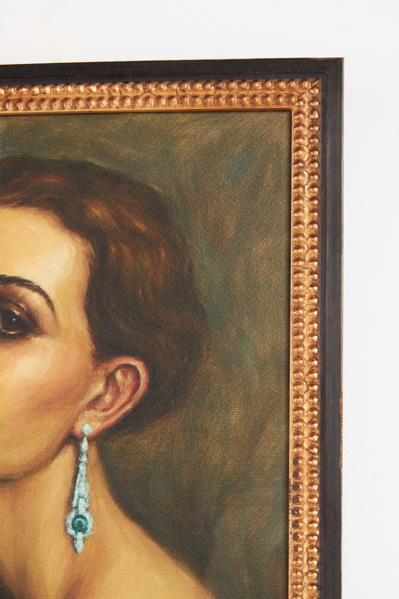 Girl With an Emerald Earring Wall Art