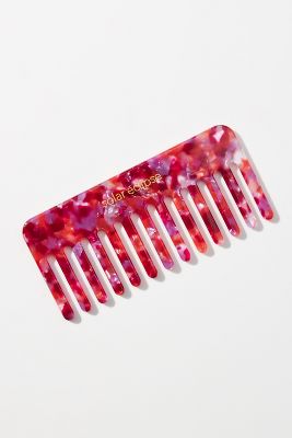 Solar Eclipse Wide Tooth Comb In Red