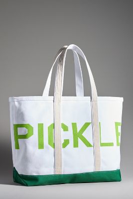 Crab & Cleek Canvas Tote In Green