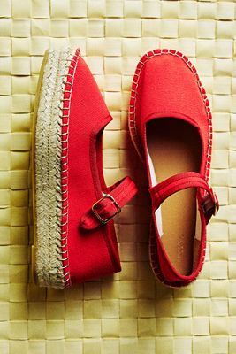 Maeve Mary Jane Espadrille Flats