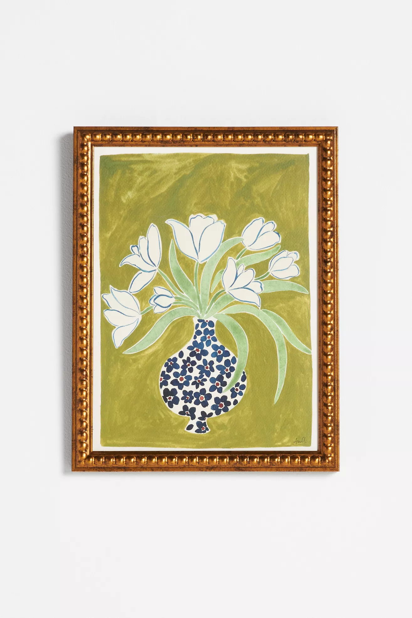 White Tulips Wall Art - thumbnail 2
