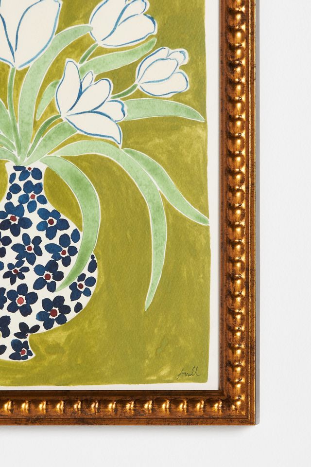 White Tulips Wall Art #2