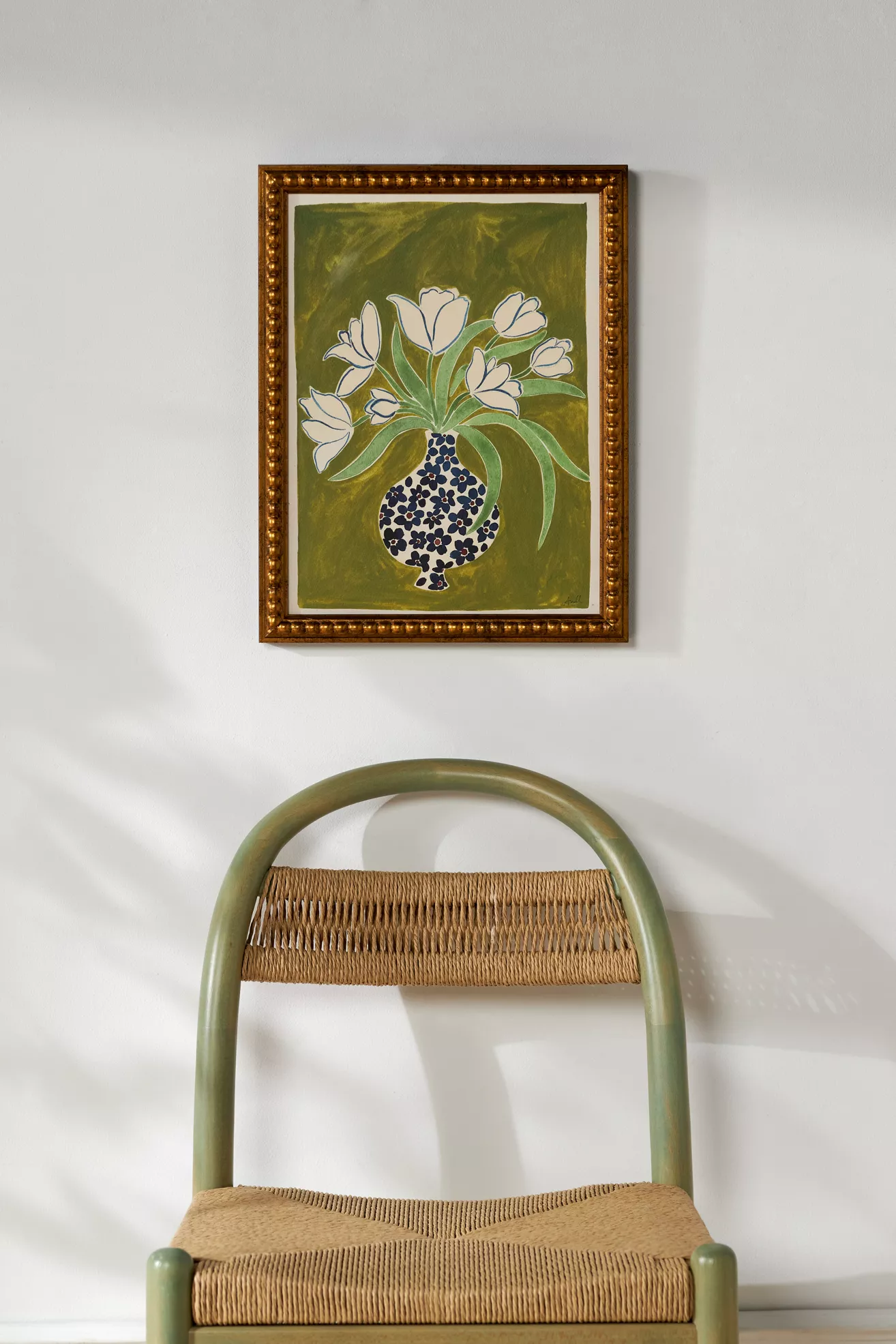 White Tulips Wall Art - thumbnail 4
